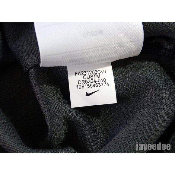 NIKE TIGER WOODS ADV MOCK SHIRT CUSTOM ATHLETE EXCLUSIVE DR5324-010 BLACK - Picture 7 of 9